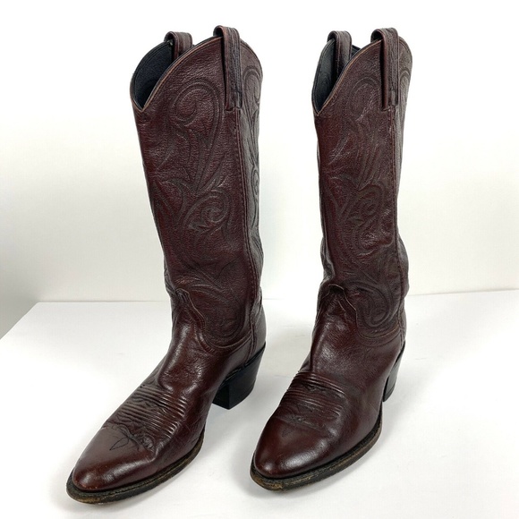 womens burgundy cowboy boots